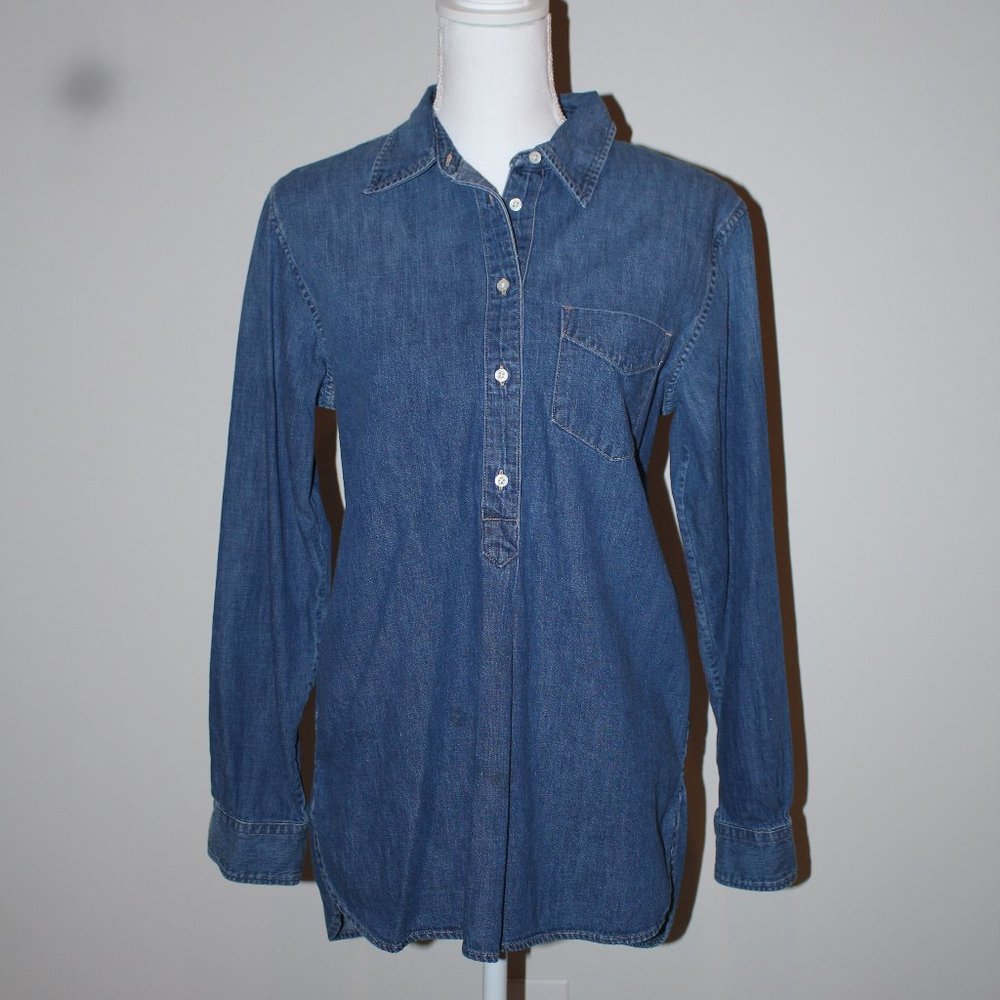 Lauren Ralph Lauren half-button down demin tunic - pullover